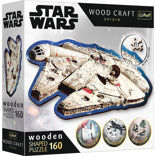 Trefl Holz Puzzle Star Wars - Millennium Falcon, 160 Teile, 20189