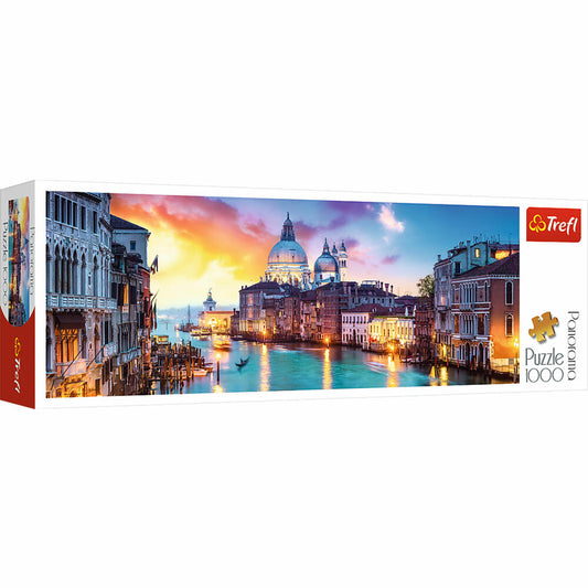 Trefl Panorama-Puzzle Canal Grande, Venedig, Querformat, 1000 Teile, 97 x 34 cm, 29037
