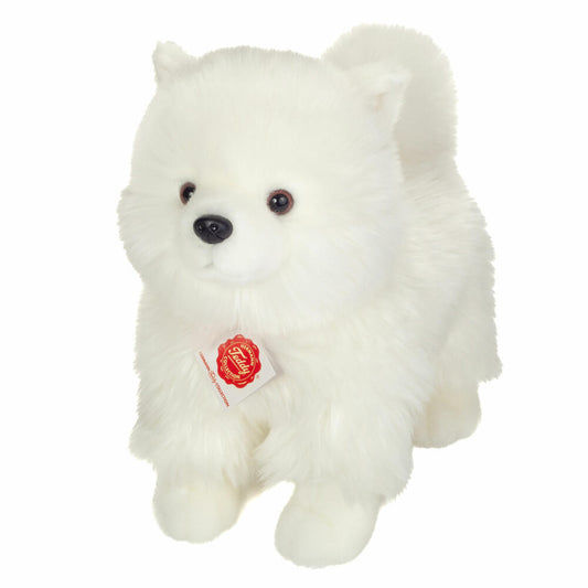 Teddy Hermann Zwergspitz stehend, Plüschtier, Hund, Plüsch, Weiß, 35 cm, 919810