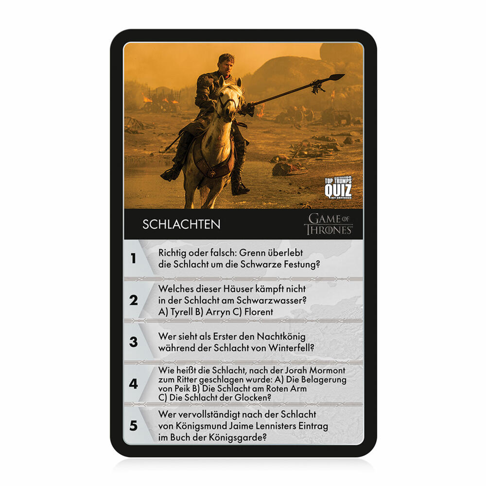 Winning Moves Quiz - Game of Thrones Rubber Case, Quizspiel, Wissensspiel, Familienspiel, ab 12 Jahren, WM03544-GER-6