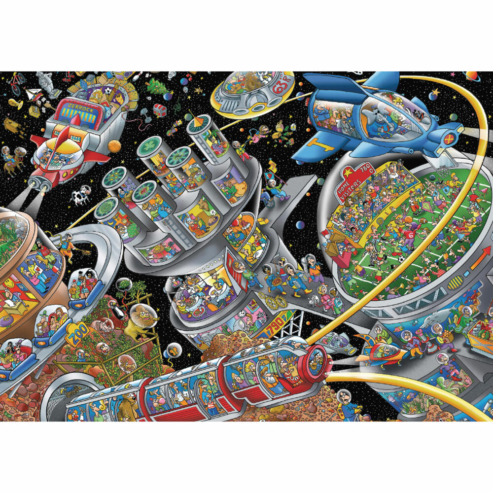 Schmidt Spiele Weltall-Kolonie, Steve Skelton, Puzzle, Erwachsenenpuzzle, 1000 Teile, 59967