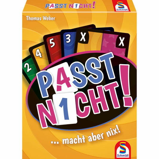 Schmidt Spiele Passt nicht!, Kartenspiel, Taktikspiel, Karten Spiel, ab 8 Jahren, 75054