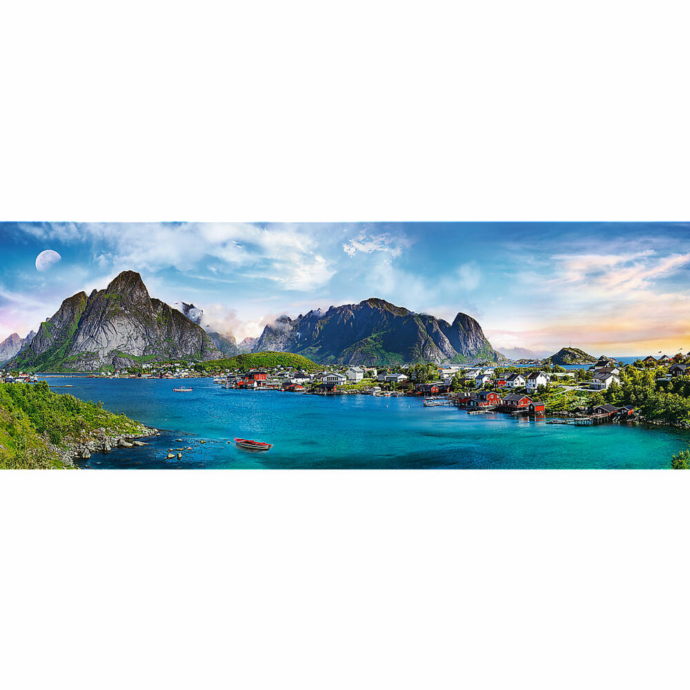 Trefl Panorama-Puzzle Lofoten Archipel, Norwegen, 500 Teile, 66 x 23.7 cm, 29500
