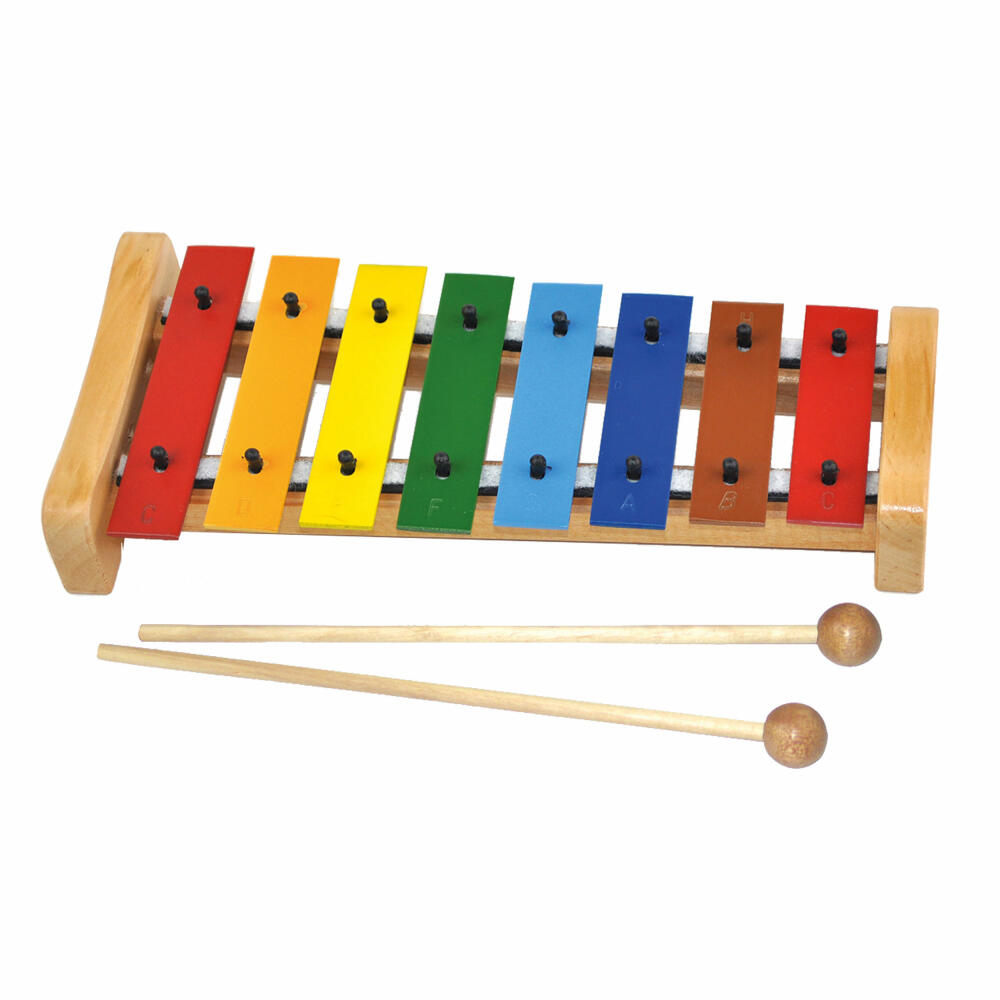 Voggenreiter Voggy Das Bunte Glockenspiel-Set, Xylophon, Glocken Spiel, Kinderxylophon, Kinder, Instrument, Klangspielzeug, Holz, ab 4 Jahre, 539