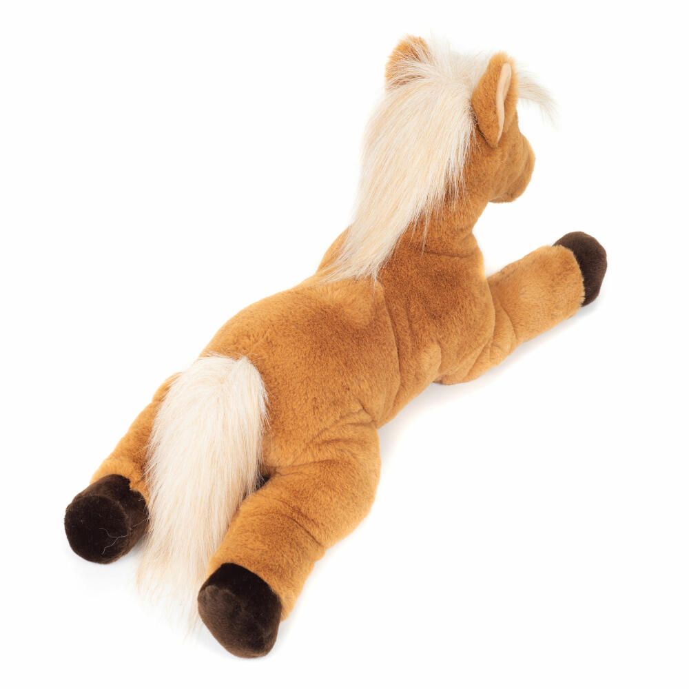 Teddy Hermann Pferd liegend, Kuscheltier, Stofftier, Plüschtier, Bauernhoftier, Plüsch, Braun, 48 cm, 902751