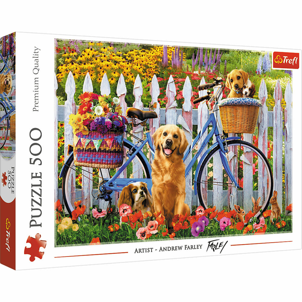 Trefl Puzzle Puppy Adventure, Dogs, 500 pieces, 48 ​​x 34 cm, 37450