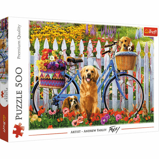 Trefl Puzzle Puppy Adventure, Dogs, 500 pieces, 48 ​​x 34 cm, 37450