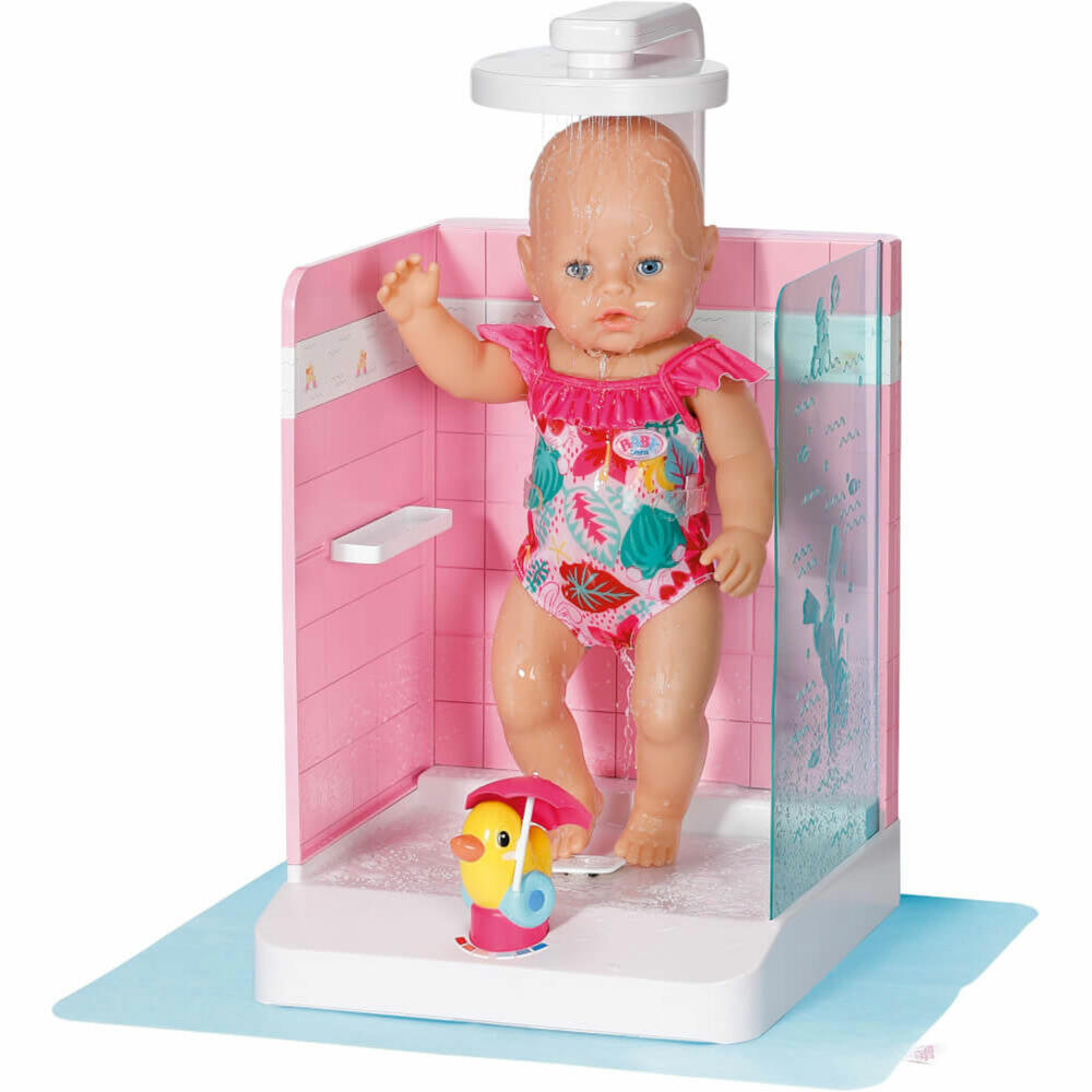 Zapf Creation BABY born Bath Begehbare Dusche, Puppendusche, Puppenzubehör, Puppen Zubehör, 830604