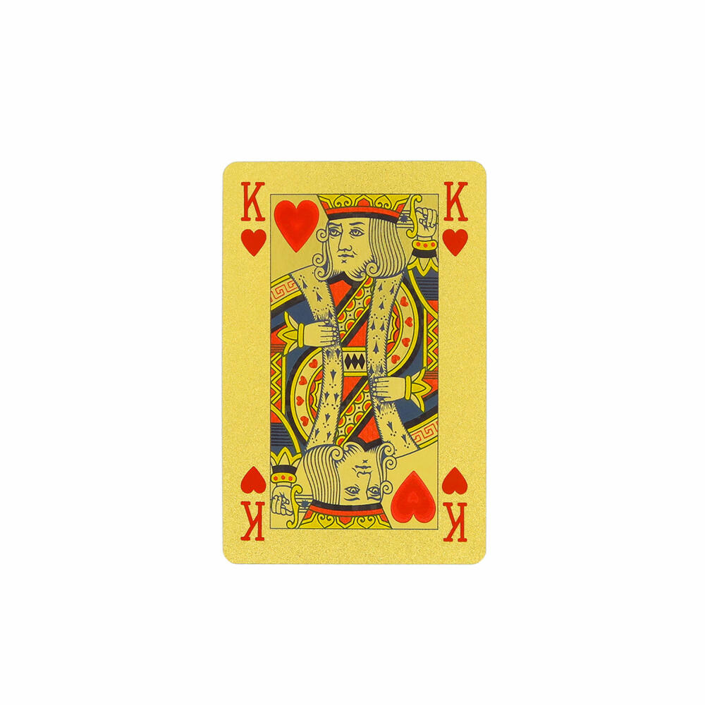 Winning Moves No1 Spielkarten Gold Deck, Kartenspiel, Skatspiel, Spiel Karten, Französisches Blatt, 029391