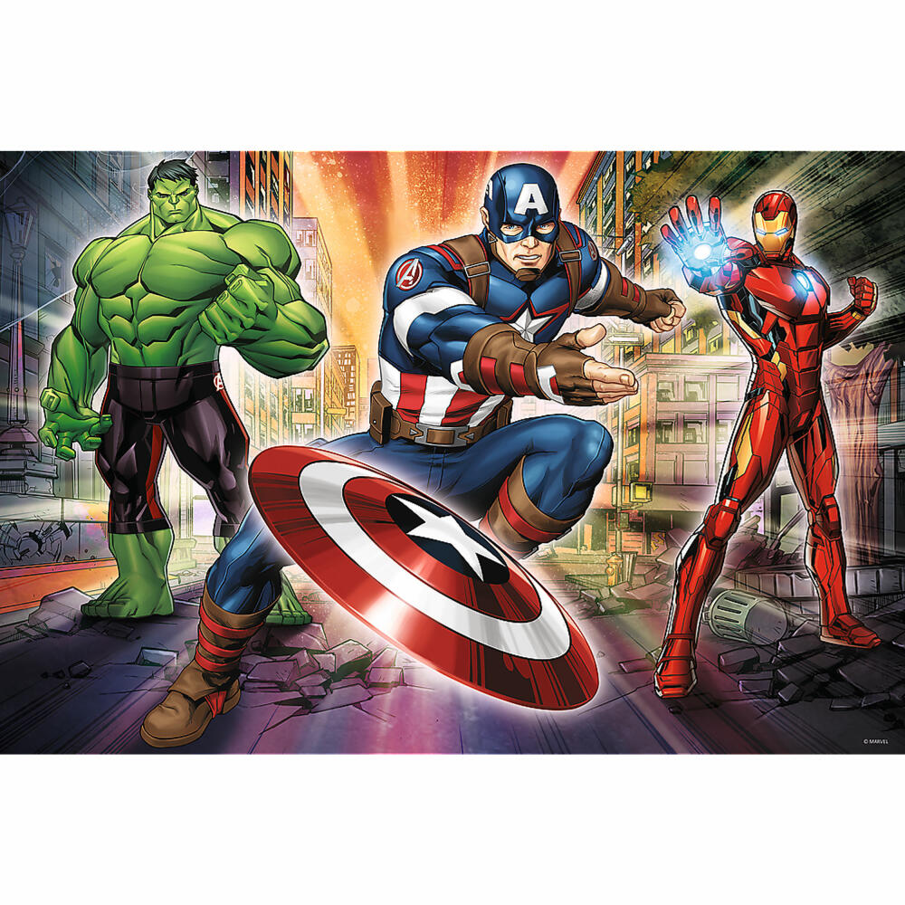 Trefl Maxi Puzzle Avengers, Marvel, children's puzzle, 24 pieces, 60 x 40 cm, 14321