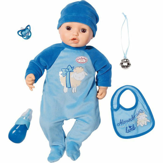 Zapf Creation Baby Annabell Alexander, Puppe mit Funktion, Spielpuppe, Babypuppe, ca. 43 cm, 706305