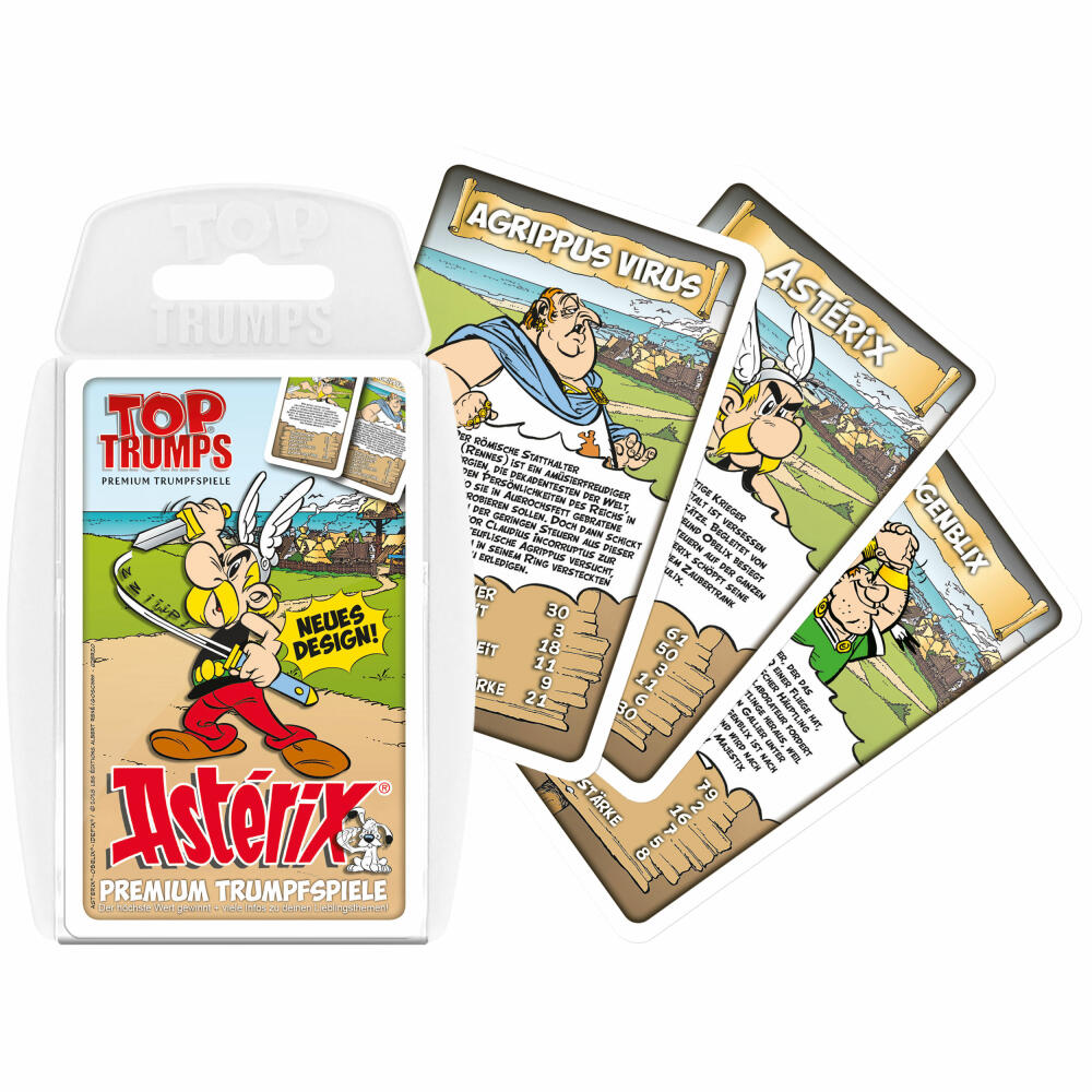 Winning Moves Top Trumps Asterix, card game, trump game, quartet, card game, WM04069-GER-12