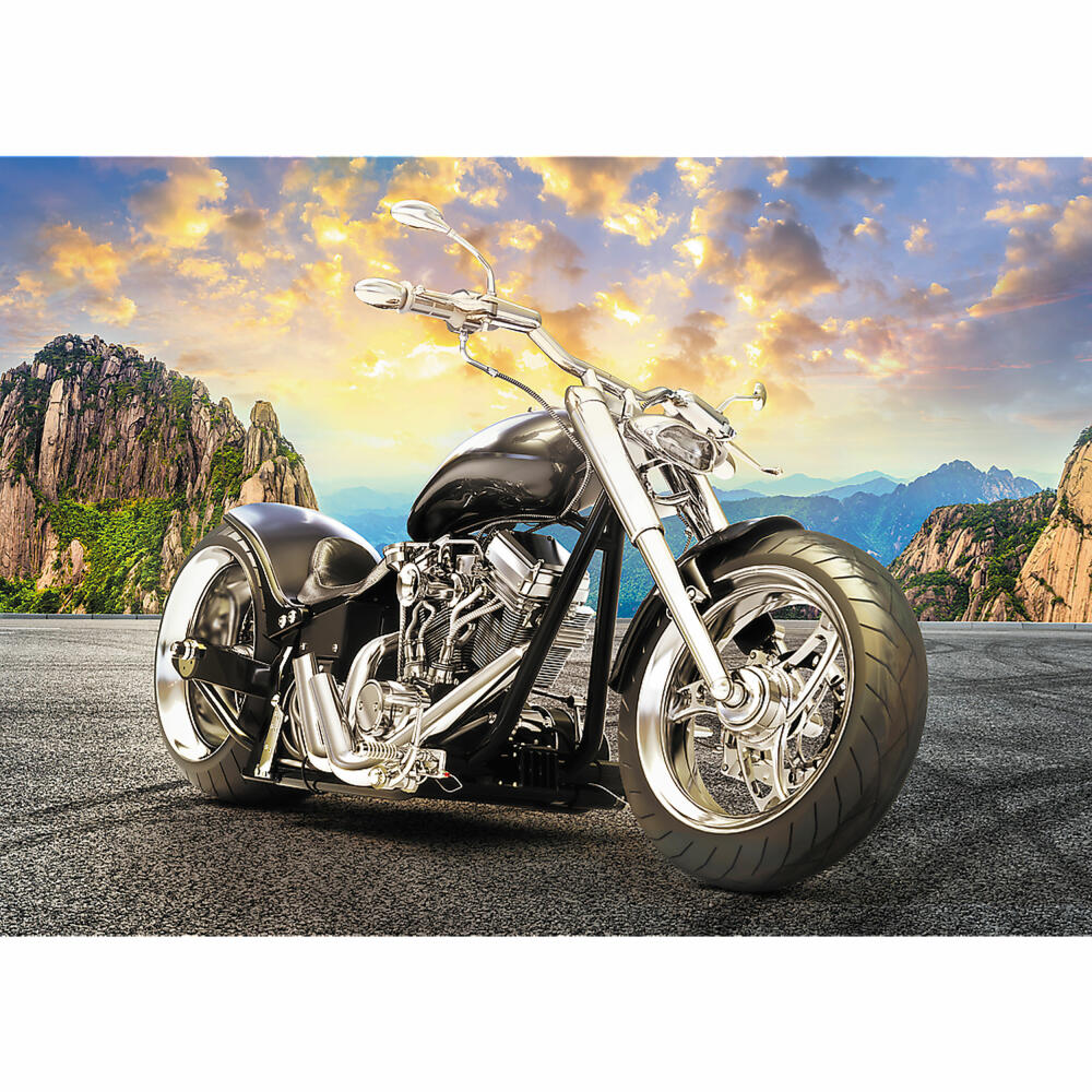 Trefl Puzzle Black Motorcycle, 500 pieces, 48 ​​x 34 cm, 37384