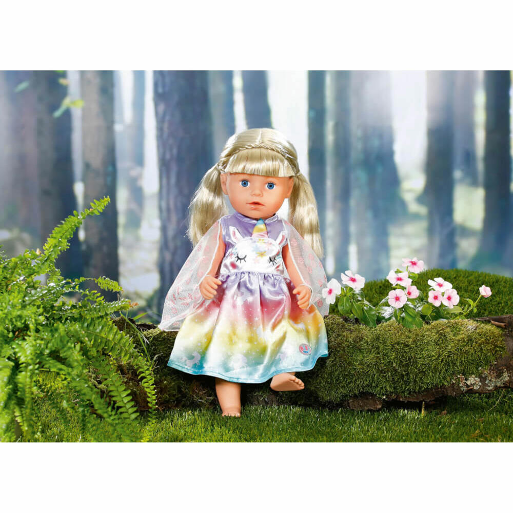 Zapf Creation BABY born Schmetterling Outfit, Kleid, Puppenkleidung, Puppen Kleidung, 43 cm, 829301