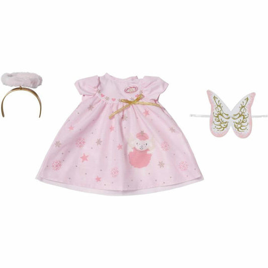 Zapf Creation Baby Annabell Christmas Dress, Doll Clothes, Clothes Doll, Dress, 43 cm, 707241