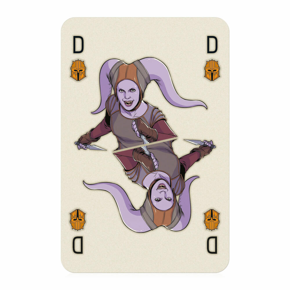Winning Moves No1 Spielkarten Mandalorian Baby Yoda, Kartenspiel, Skatspiel, Spiel Karten, Französisches Blatt, 46905