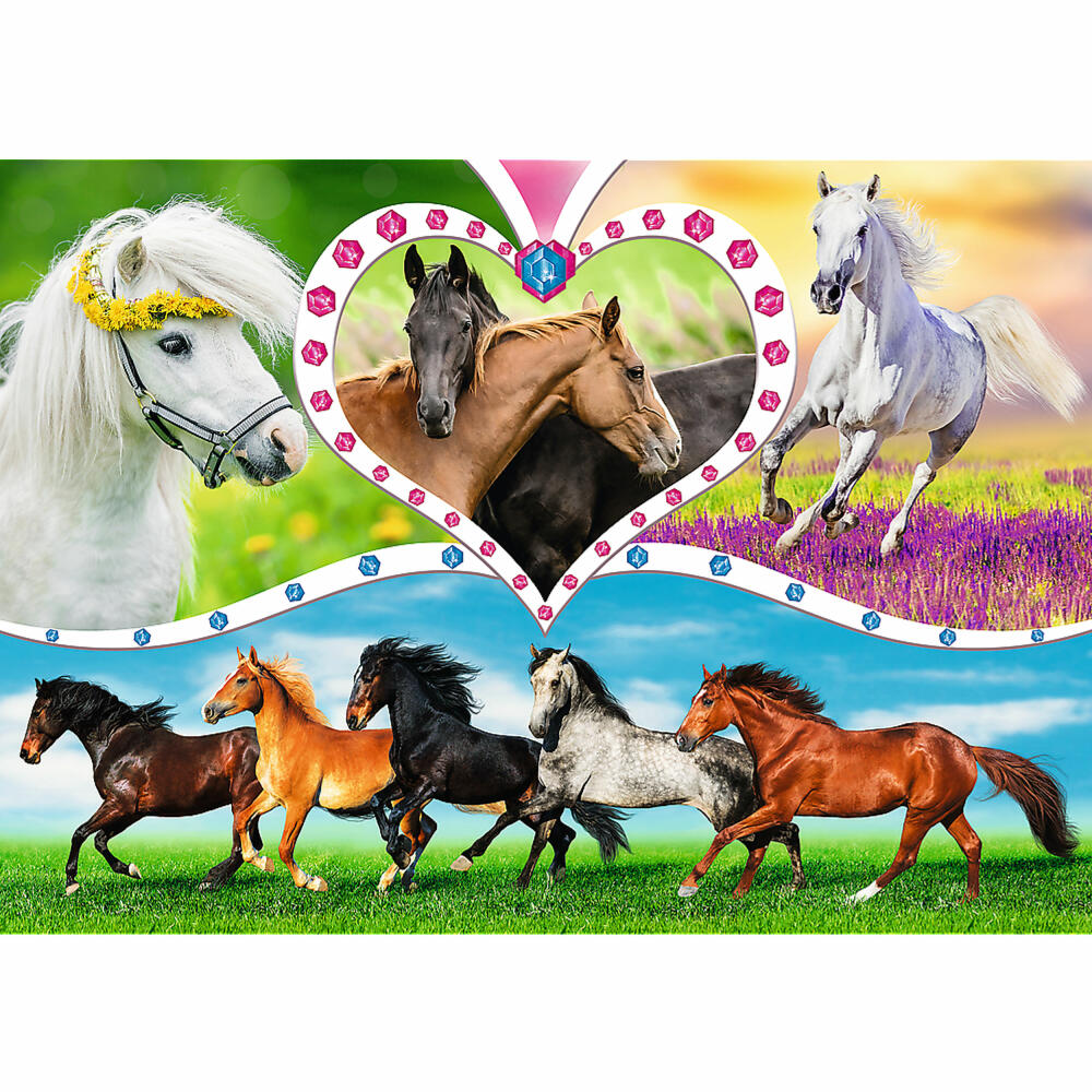 Trefl Puzzle Beautiful Horses, Children's Puzzle, 200 pieces, 48 ​​x 34 cm, 13248
