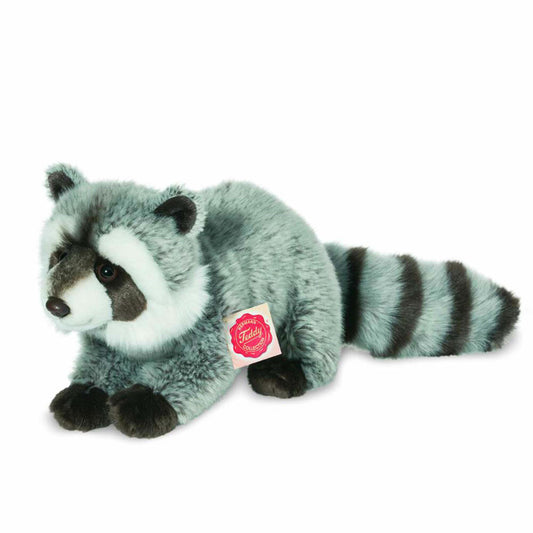 Teddy Hermann Waschbär, Kuscheltier, Stofftier, Plüschtier, Wildtier, stehend, Plüsch, Grau Braun, 29 cm, 92529