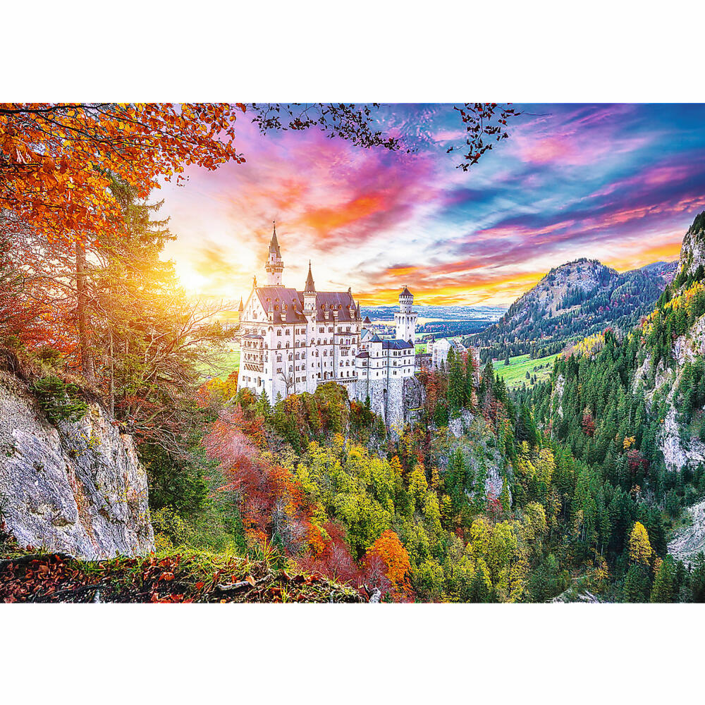 Trefl Puzzle View of Neuschwanstein, Germany, Castle, 500 pieces, 48 ​​x 34 cm, 37427