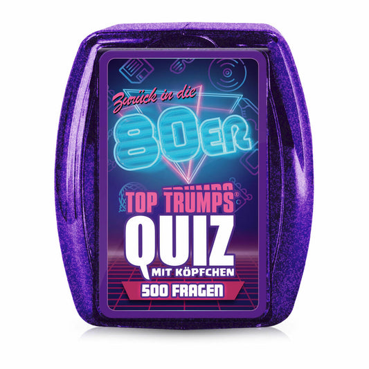Winning Moves Top Trumps Quiz 80s, Quiz Game, Board Game, Knowledge Game, 47162