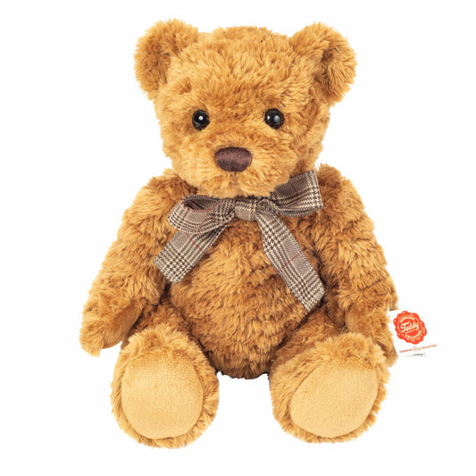 Teddy Hermann Teddy with growling voice, cuddly toy, stuffed toy, plush toy, teddy bear, plush, hazelnut brown, 32 cm, 913986