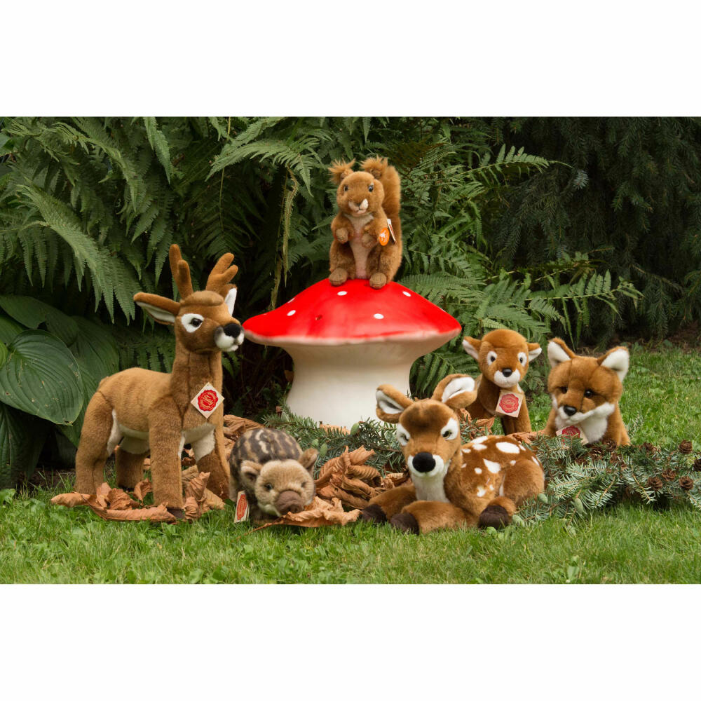 Teddy Hermann Fuchs, Kuscheltier, Stofftier, Plüschtier, Waldtier, sitzend, Plüsch, Braun Weiß, 20 cm, 90321