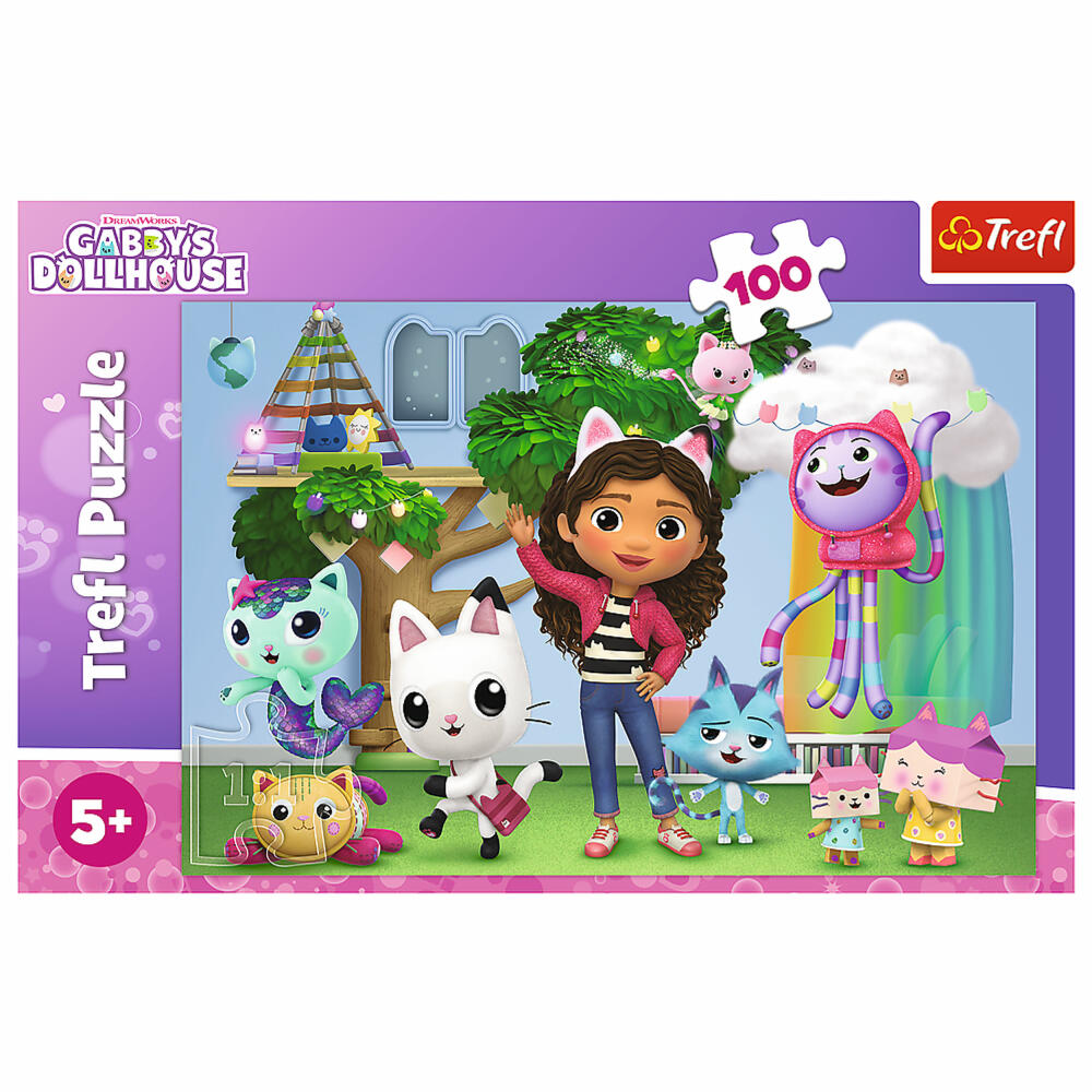 Trefl Puzzle Gabby's Dollhouse, children's puzzle, 100 pieces, 41 x 27.5 cm, 16464