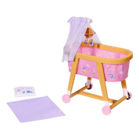 Zapf Creation BABY born Gute Nacht Stubenwagen, Puppenbett, Puppenzubehör, Puppen Zubehör, 829981