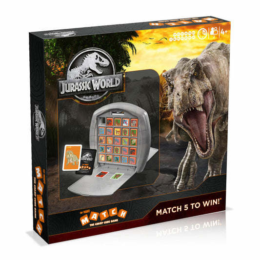 Winning Moves Top Trumps Match Jurassic World, Dice Game, Board Game, Dice Game, Children's Game, 46657