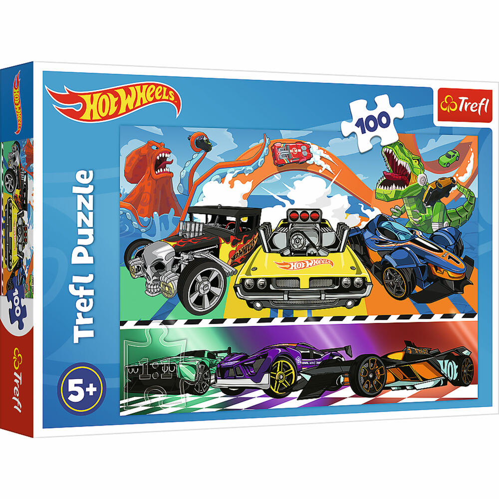 Trefl Puzzle Hot Wheel, children's puzzle, 100 pieces, 41 x 27.5 cm, 16466