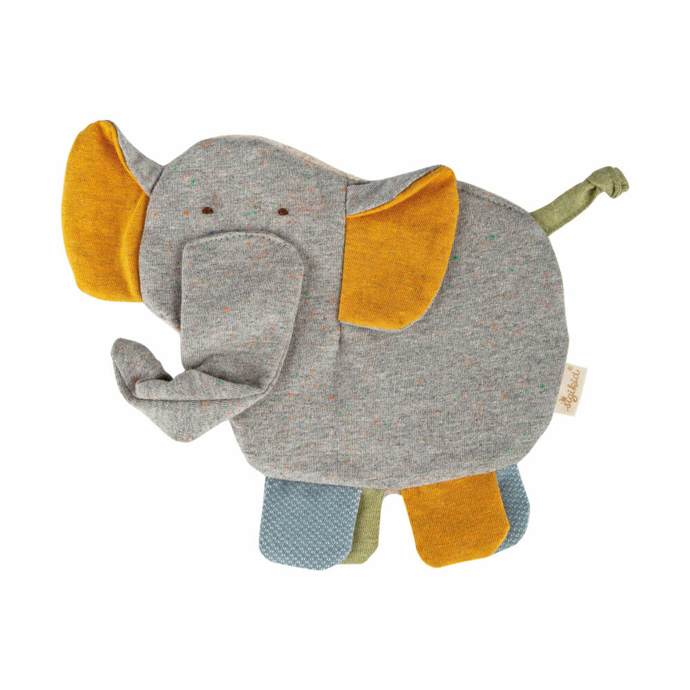 sigikid crinkle cloth elephant Tiny Tissues, crinkle grasping toy, grasping toy, grasping toy, cotton, grey, 39904