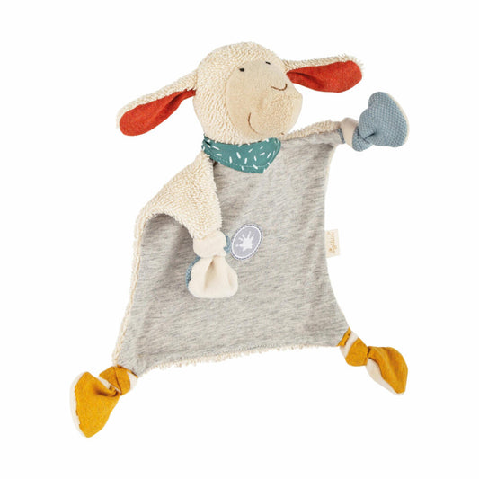 sigikid Boller Schaf Schnuffeltuch Tiny Tissues, Schmusetuch, Kuscheltuch, Babytuch, Baumwolle, Grau, 39946