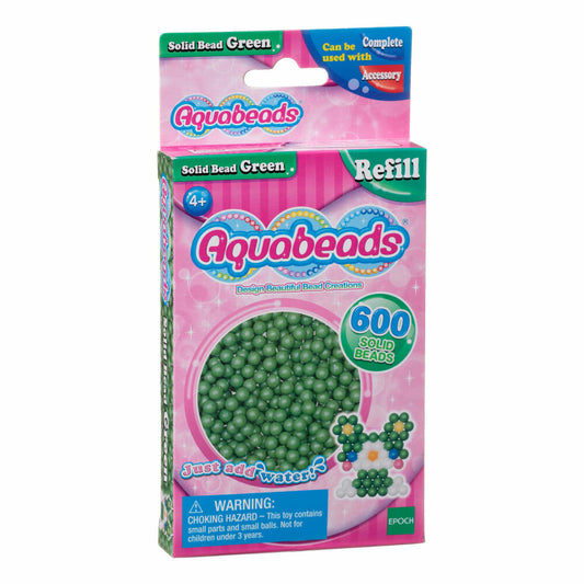 Aquabeads Green Beads, Refill Set, 600 Replacement Beads, Crafts, Toys, 32548