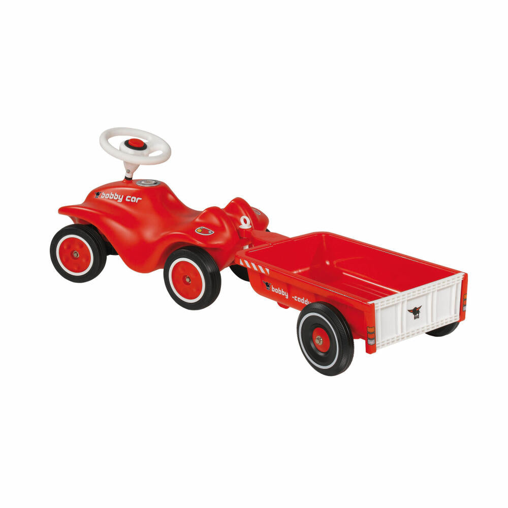 BIG Bobby Caddy Anhänger für Bobby Car, Zubehör, Kinder, Spielzeug, Rot, bis 25 kg, 800056292