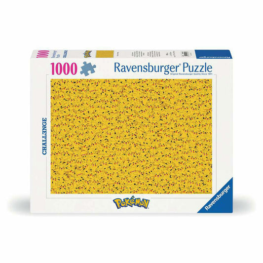Ravensburger Puzzle Pikachu Challenge, Erwachsenenpuzzle, 1000 Teile, ab 14 Jahren, 12000829