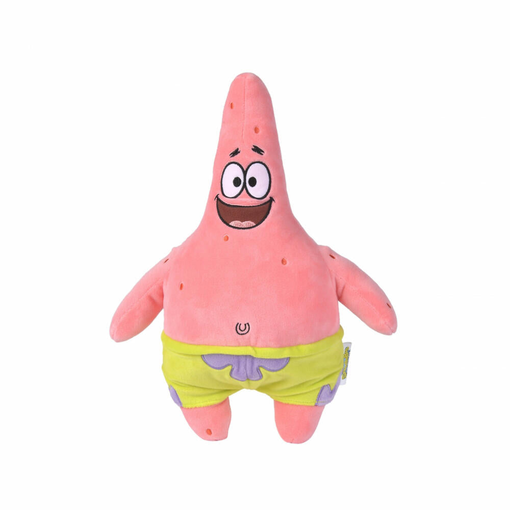 Simba SpongeBob Plüsch Patrick, Plüschfigur, Kuscheltier, Stofftier, Stoffigur, Plüschtier, 35 cm, 109491001