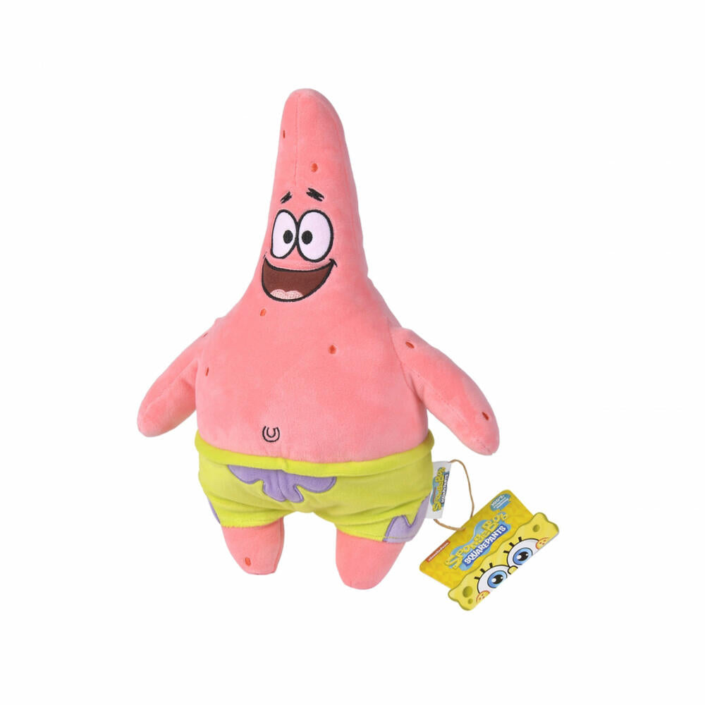 Simba SpongeBob Plüsch Patrick, Plüschfigur, Kuscheltier, Stofftier, Stoffigur, Plüschtier, 35 cm, 109491001