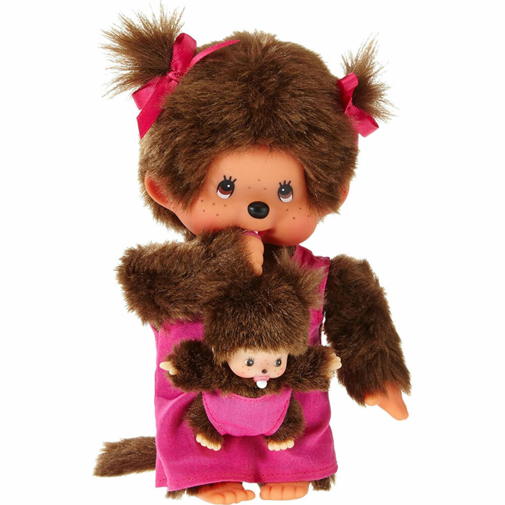 Monchhichi Mother Care Pink Girl, approx. 20 cm