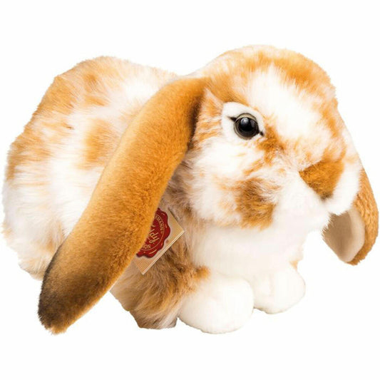 Teddy Hermann Hase sitzend, hellbraun-weiß gescheckt, 30 cm