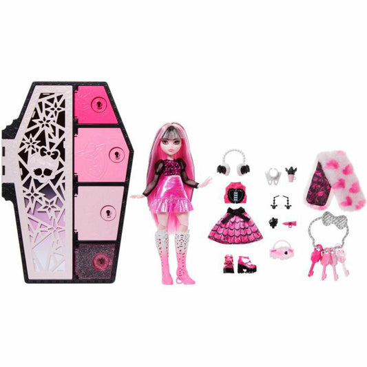 Mattel Monster High Hidden Treasures Draculaura, Fashion Doll, Play Doll, Toy, HNF73