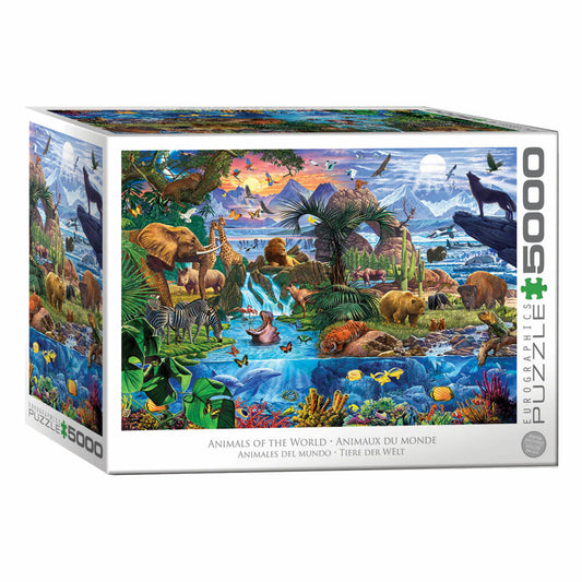 Eurographics XXL-Puzzle Tiere der Welt, 5000 Teile, 152 x 102 cm, 8520-5881