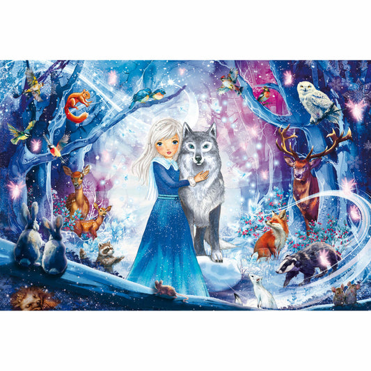 Schmidt Spiele Puzzle Princess in the Winter Forest, Children's Puzzle, Puzzle, 100 pieces, 56386
