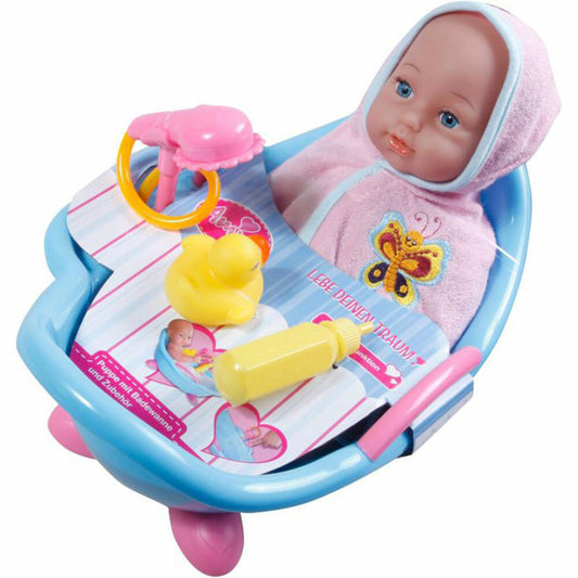 Amia doll bathtub with function, including doll