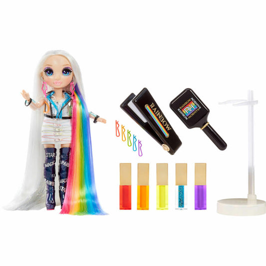 MGA Entertainment Rainbow High Hair Studio, fashion doll, play doll, doll, hairdresser, from 6 years, 569329EUC