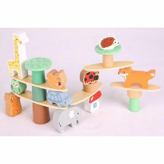 Spielmaus Wooden Balance Game Forest, 24 Pieces