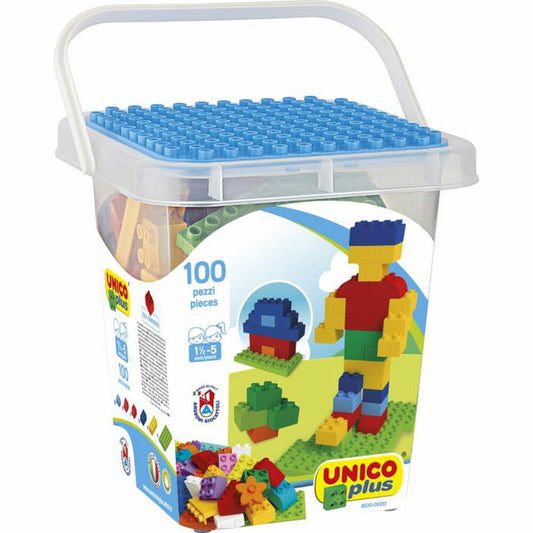 Androni building blocks 100 pieces in a bucket