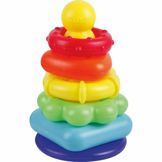 SpielMaus Baby Color Ring Pyramid, 6-piece