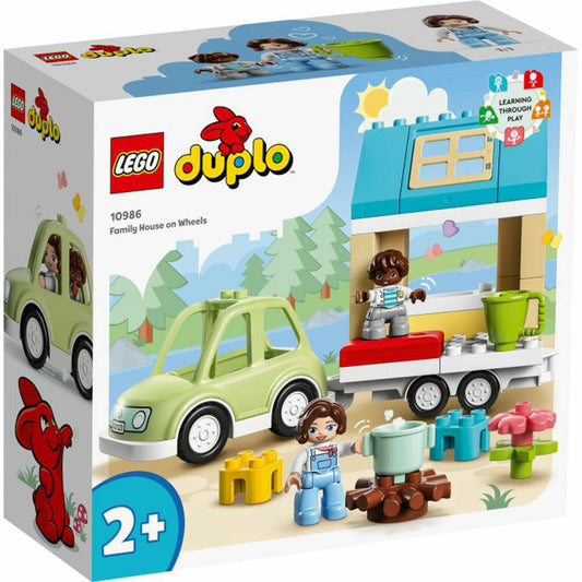 LEGO Duplo Home on Wheels, 31 pcs., Construction Set, Building Blocks, Toy, from 2 years, 10986