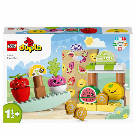 LEGO Duplo Biomarkt, 40-tlg., Bauset, Bausteine, Spielzeug, ab 18 Monate, 10983
