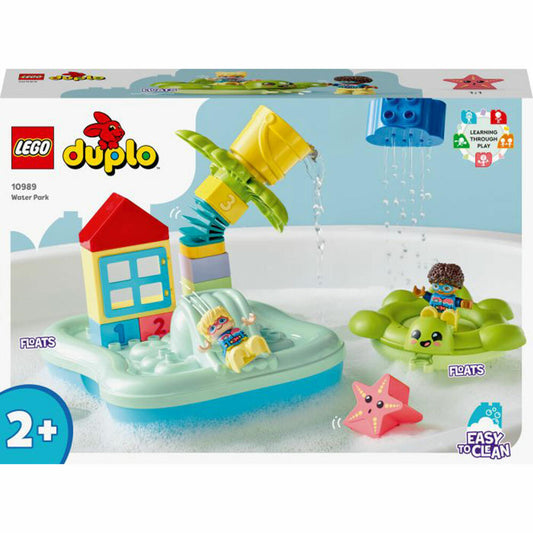 LEGO DUPLO Wasserrutsche, 19-tlg., Legosteine, Bausteine, Bauset, Konstruktionsset, ab 2 Jahren, 10989